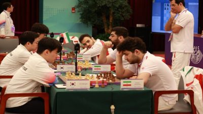 قهرمانی ملی پوشان شطرنج ایران با پیروزی مقابل کره جنوبی