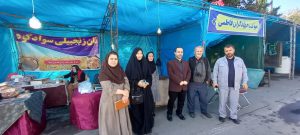 بازدید بانوان رسانه مازندران از نمایشگاه خدمت و پیشرفت به مناسبت هفته بسیج