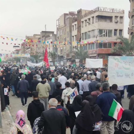 تقدیر شهردار اهواز از حضور پرشور مردم همیشه در صحنه در راهپیمایی ۲۲ بهمن
