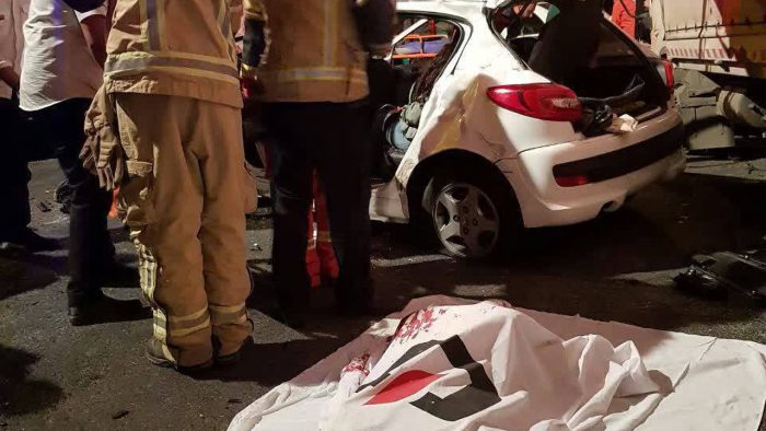 فوت راننده جوان در تصادف خودرو ۲۰۷ در بزرگراه شهید یاسینی